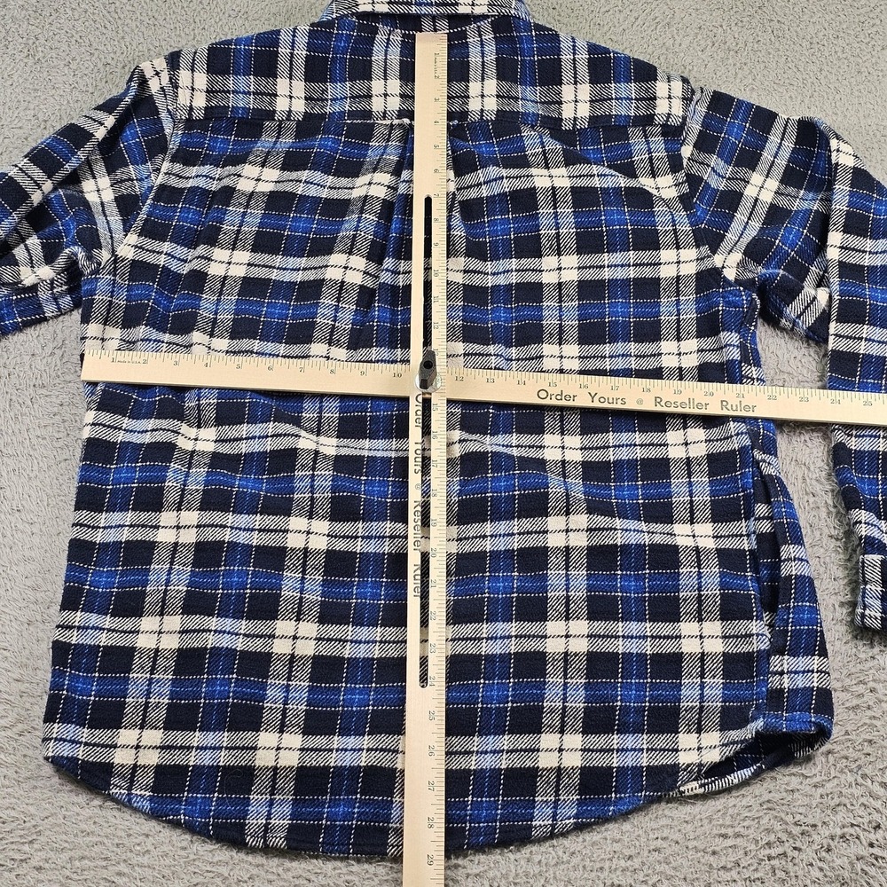 Orvis Shirts Mens Large Lot 2 Blue Plaid Flannel Long Sleeve Button Up Outdoor - Picture 11 of 14